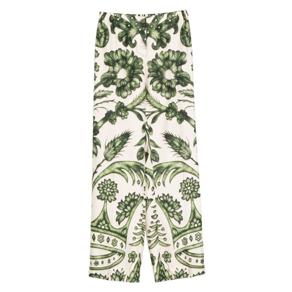 For Restless Sleepers Women Printed Silk Trousers